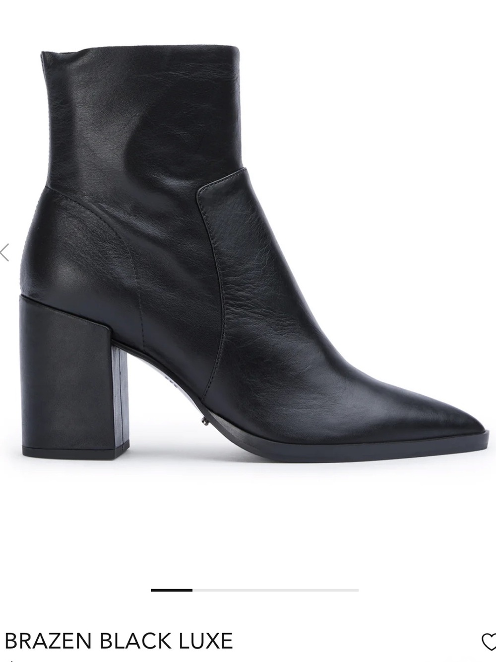 Tony Bianco Brazen Luxe Leather Pointed-Toe Block Heel Ankle Boots